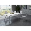 2012349514825-Table de réunion PLAZA - L160 x H72 x P90 - Pieds métal - Plateau blanc--1