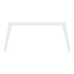 3253310162839-Bureau double STEELY - L180 cm - Double face Depart - Pieds blanc - plateau imitation Hêtre--2