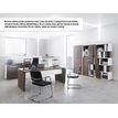 3483600647313-Bureau XENON - 190 cm - Pieds panneaux - Chêne royal--1