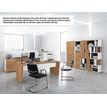 3483600647313-Bureau XENON - 190 cm - Pieds panneaux - Chêne royal--2