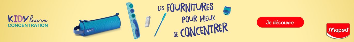 Les fournitures pour mieux se concentrer de Maped