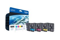 Brother LC985 - Pack de 4 - noir, cyan, magenta, jaune - cartouche d