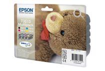 Epson T0615 Ourson - Pack de 4 - noir, cyan, magenta, jaune - cartouche d