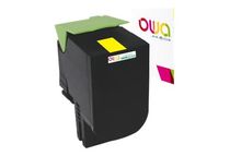 Cartouche laser compatible Lexmark 24B6010 - jaune - Owa K18262OW