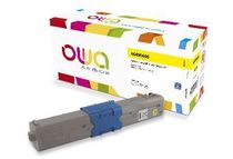 Cartouche laser compatible OKI 46490605 - jaune - Owa K18498OW