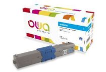 Cartouche laser compatible OKI 46490607 - cyan - Owa K18496OW