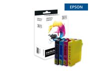 Cartouche compatible Epson 18XL Pâquerette - pack de 4 - noir, jaune, cyan, magenta - Switch 
