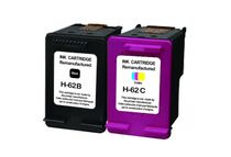 Cartouche compatible HP 62 - pack de 2 - noir, cyan, magenta, jaune - Uprint