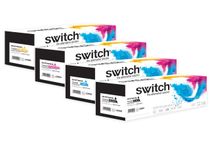 Cartouche laser compatible Brother TN247 - Pack de 4 - Noir, cyan, magenta, jaune - Switch