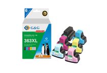 Cartouche compatible HP 363 - Pack de 4 - noir, cyan, magenta, jaune, magenta clair, cyan clair- G&G