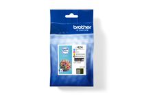 Brother LC424 - pack de 4 - noir, jaune, cyan, magenta - cartouche d