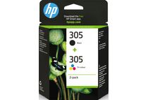 HP 305 - Pack de 2 - noir et 3 couleurs - cartouche d