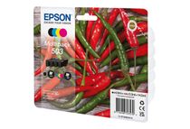 Epson 503 Piments - pack de 4 - noir, jaune, cyan, magenta - cartouche d