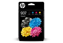HP 937 - Pack de 4 - noir, jaune, cyan, magenta - cartouche d