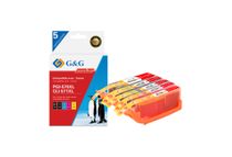 Cartouche compatible Canon CLI-571XL/PGI-570XL - Pack de 4 - noir, cyan, magenta, jaune - G&G