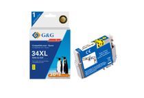 Cartouche compatible Epson 34XL Balle de golf - jaune - G&G