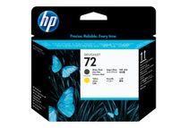 HP 72 - jaune, noir mat - tête d
