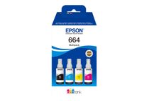 Epson EcoTank 664 - pack de 4 - noir, jaune, cyan, magenta - réservoir d