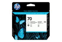 HP 70 - Pack de 2 - gris et activateur de brillance - cartouche d