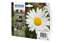 Epson 18XL Pâquerette - Pack de 4 - noir, cyan, magenta, jaune - cartouche d