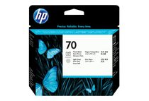 HP 70 - Pack de 2 - gris clair, noir photo - cartouche d