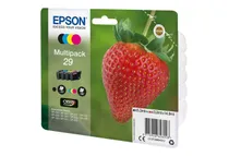 Epson 29 Fraise - Pack de 4 - noir, cyan, magenta, jaune - cartouche d