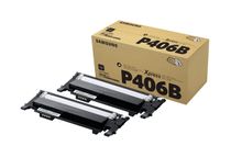Samsung CLT-P406B - Pack de 2 - noir - cartouche laser d