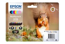 Epson 378 Ecureuil - pack de 6 - noir, jaune, cyan, magenta, magenta clair, cyan clair - cartouche d