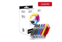 Cartouche compatible Canon CLI-551XL/PGI-550XL - Pack de 5 - noir, noir photo, cyan, magenta, jaune - Switch 