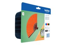 Brother LC125XL/LC129XL - Pack de 4 - noir, cyan, magenta, jaune - cartouche d