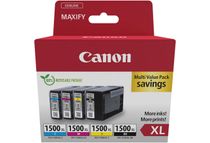 Canon PGI-1500XL - Pack de 4 - noir, cyan, magenta, jaune - cartouche d