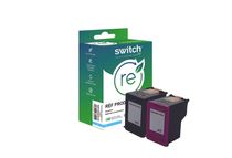 Cartouche compatible HP 302XL - Pack de 2 - noir, cyan, magenta, jaune - Switch 