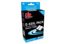 Cartouche compatible Epson 33XL Oranges - Pack de 5 - noir, noir photo, cyan, magenta, jaune - Uprint