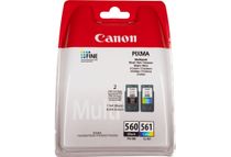 Canon PG-560 / CL-561 - Pack de 2 - noir, couleur (cyan, magenta, jaune) - cartouche d