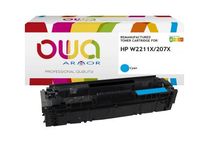 Cartouche laser compatible HP 207X - cyan - Owa