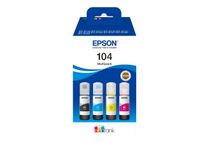 Epson EcoTank 104 - pack de 4 - noir, jaune, cyan, magenta - réservoir d