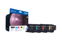 Brother LC1220 - Pack de 4 - noir, cyan, magenta, jaune - cartouche d
