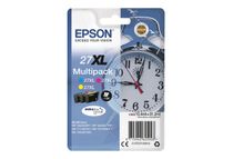 Epson 27XL Réveil - Pack de 3 - cyan, magenta, jaune - cartouche d