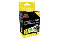 Cartouche compatible Canon PG-560XL/Canon CL-561XL - Pack de 2 - noir, cyan, magenta, jaune - Uprint