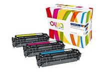Cartouche laser compatible HP 305A - pack de 3 - cyan, magenta, jaune - Owa K35580OW