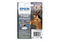 Epson T1306XL Cerf - Pack de 3 - cyan, magenta, jaune - cartouche d