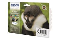 Epson T0895 Singe - Pack de 4 - noir, cyan, magenta, jaune - cartouche d