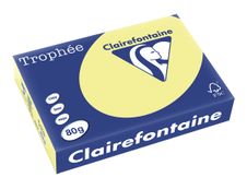 Clairefontaine Trophée - Papier couleur - A4 (210 x 297 mm) - 80 g/m² - 500 feuilles - jonquille