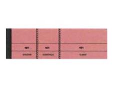 ELVE - 10 Blocs passe-partout 3 volets - 50 x 150 mm - numéroté - rose