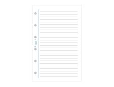 Exacompta Exatime 17 - Recharge pour organiseur - travers ligné blanc - 10,5 x 17,2 cm