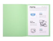 Exacompta Forever 180 - 50 Chemises - 170 gr - A4 - pour 200 feuilles - vert clair
