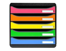 Exacompta BigBox Plus - Module de classement 5 tiroirs - arlequin