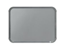 Nobo - Tableau blanc Slimline en acier laqué - 22 x 28 cm - magnétique - cadre argent