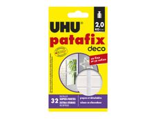 UHU Patafix deco - 32 pastilles adhésives - blanc - non permanent