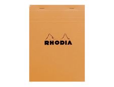 Rhodia Basics - Bloc notes - A5 - 160 pages - réglé avec marges - 80g - orange